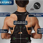 ANTC&#174; Posture Corrector, Shoulder Back Support Belt for Men and Women (Black)HEAVY QUALITY