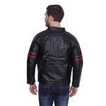 High Quality Solid Faux Leather Jacket For Men
