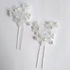 White Metal Pearl Bridal Hair Juda Pin Hair Accessories For Women (Pack Of 2)