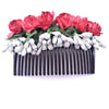 Flower Design Hair Comb Clip For Juda Hair Accessories Comb Clips For Women And Girls