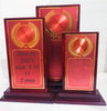 Red Designed Decorative Trophy(Pack Of 3)