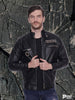 Branded High Quality Black bok patch Faux Leather Jacket For Men's & Boy's