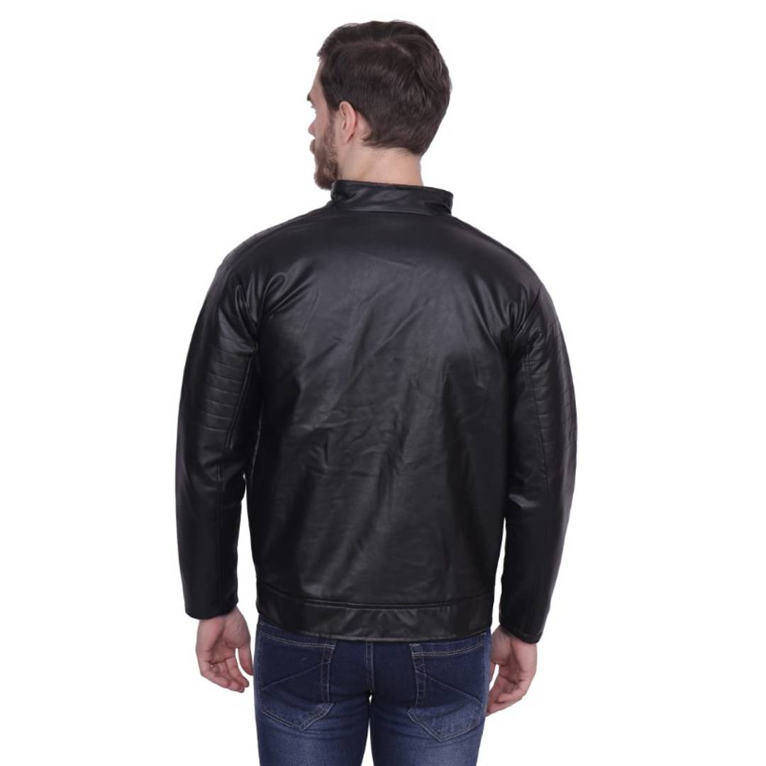 Buy High Quality Mens Chocolate Brown Leather Biker Jacket on Sale