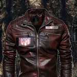 Branded High Quality Dark Brown USA Faux Leather Jacket For Men's & Boy's