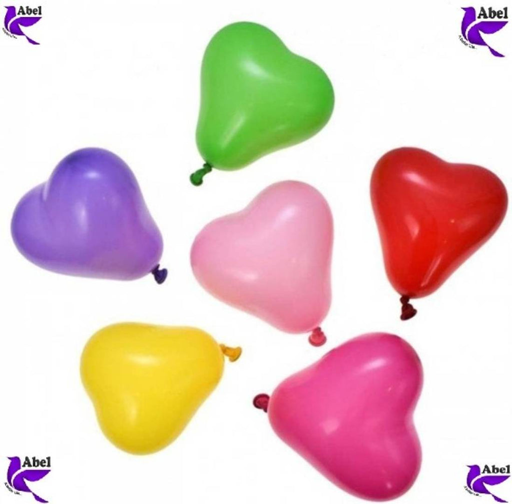 50Pieces Multicolor Hearts Balloons Decoration Celebration for Happy Birthday Anniversary Baby Shower Congrats Festival
