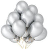 50Pieces Silver Balloons Decoration Celebration for Happy Birthday Anniversary Baby Shower Congrats Festival