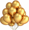 100Pieces Golden Latex Metallic Balloons Decoration Celebration for Happy Birthday Anniversary Baby Shower Congrats Festival