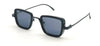 Black Polycarbonate Square Sunglasses For Men's