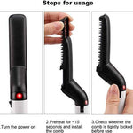 Quick Hair Styler for Men Electric Beard Straightener And Massage Hair For Men