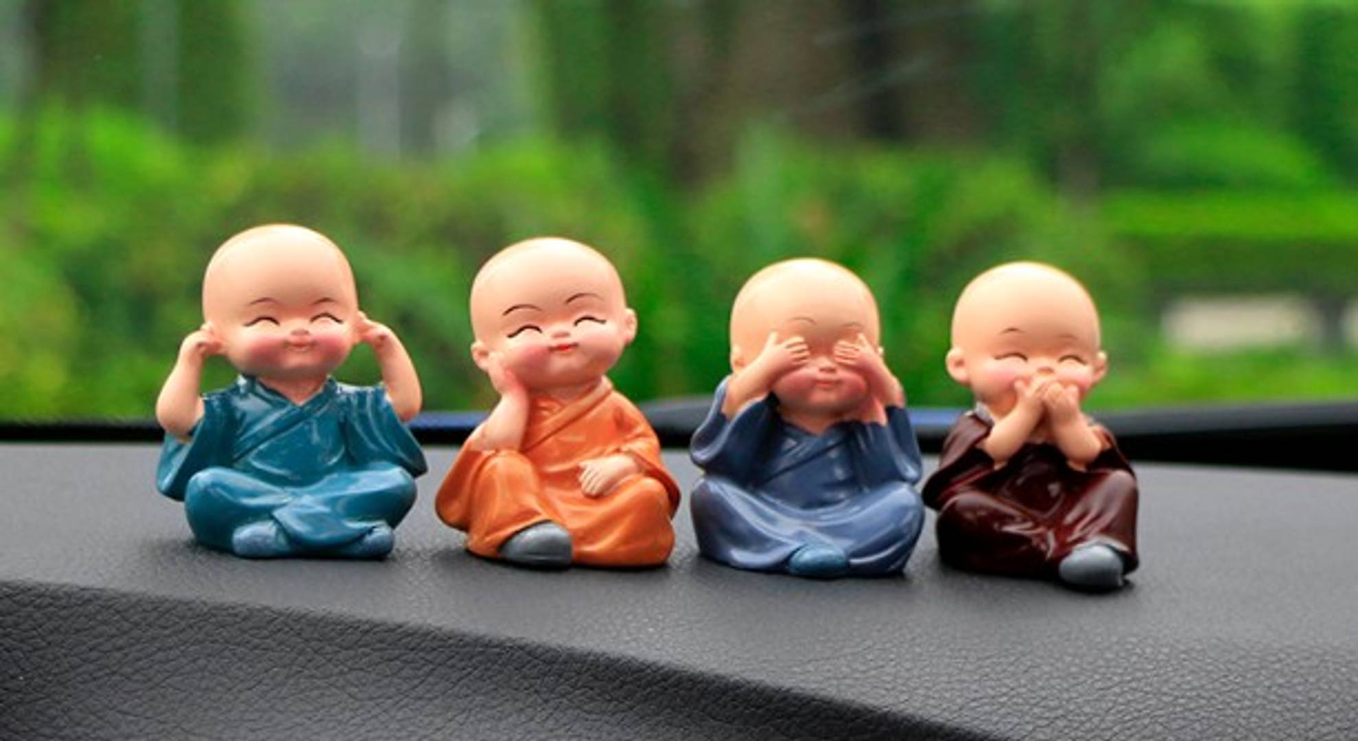 Cute Monks Buddha Statues Set Of 4 Piece