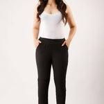 Stylish Black Rayon Solid Trouser Pant For Women