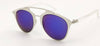 Blue Polycarbonate Round Sunglasses For Men's