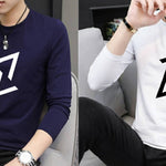 Men's Pack Of 2 Printed Polyester Spandex Round Neck Tees