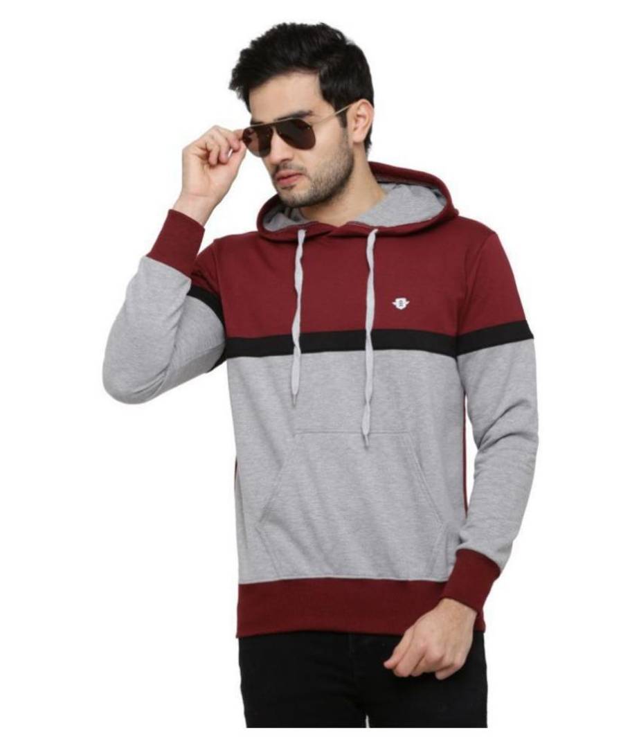 Full Sleeve Solid Men Sweatshirt Multi Color
