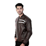 Trendy Leather Solid Jacket For Men