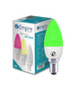3W E14 Green Color Candle Led Bulb Pack Of 1