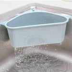 Kitchen Sink- Triangular Multifunctional Drain Shelf Sink Corner Tray (Pack of 1)