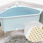 Kitchen Sink- Triangular Multifunctional Drain Shelf Sink Corner Tray (Pack of 1)