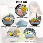 Kitchen Sink- Triangular Multifunctional Drain Shelf Sink Corner Tray (Pack of 1)
