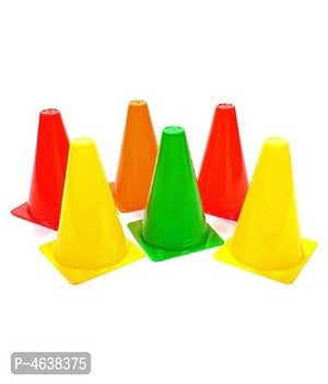 6 Inch Agility Cone Marker Set For Practice And Training (Pack Of 10)