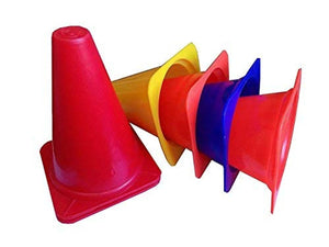 6 Inch Agility Cone Marker Set For Practice And Training (Pack Of 10)