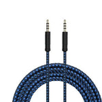 3.5 mm Male to Male Gold Plated Nylon Braided Aux Cable