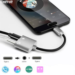 Type C 3.5mm to Aux Headphone and Adapter Charger