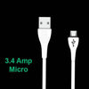 Super Fast Charging 3.4 Amp Micro USB Data and Charging Cable