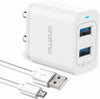 Oraimo 2.1 A Multiport  Mobile Charger with Detachable Cable