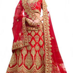 Latest Attractive Velvet Embroidered Semi Stitched Lehenga Choli