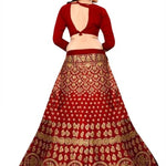 Latest Attractive Velvet Embroidered Semi Stitched Lehenga Choli