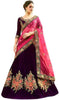 Latest Attractive Taffeta Silk Embroidered Semi Stitched Lehenga Choli