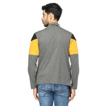 Stylish Multicoloured Cotton Colourblocked Shrug For Men