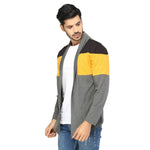 Stylish Multicoloured Cotton Colourblocked Shrug For Men