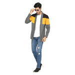 Stylish Multicoloured Cotton Colourblocked Shrug For Men
