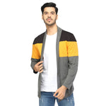 Stylish Multicoloured Cotton Colourblocked Shrug For Men