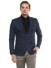 Fashionable Blue Polyviscose Jacket For Men