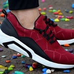 Men's Stylish and Trendy Maroon Solid Sports Shoes