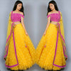 women's new latest design net work lehengha choli for woman