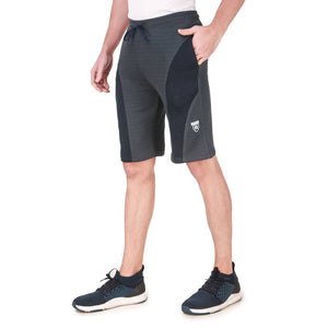 Men's Solid Slim Fit Regular Sports Shorts For Gym, Running, Yoga (Grey)