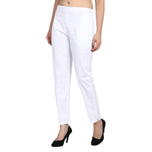 Cotton Lycra Women's Causal Pants Trouser