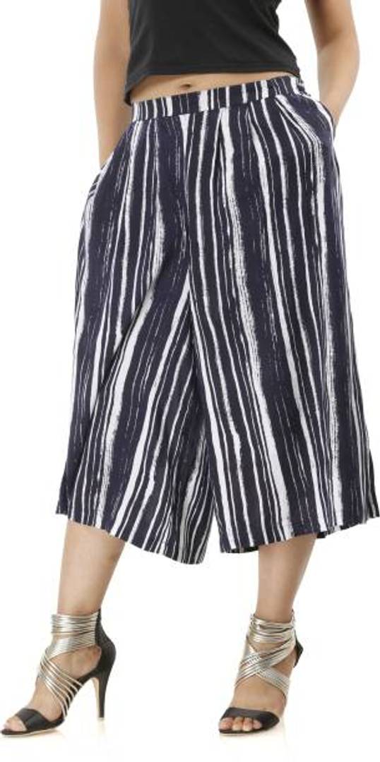 Women Rayon Striped Trouser