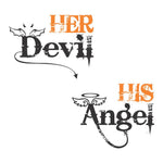 His Angel Her Devil Couple T-Shirt