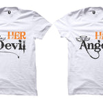 His Angel Her Devil Couple T-Shirt