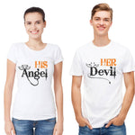 His Angel Her Devil Couple T-Shirt