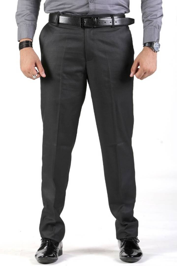 Formal Men Dress Pants High Waist Business Casual Slim Fit Office Trousers  New | eBay