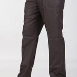 Men's Solid Mid Rise Formal Trouser