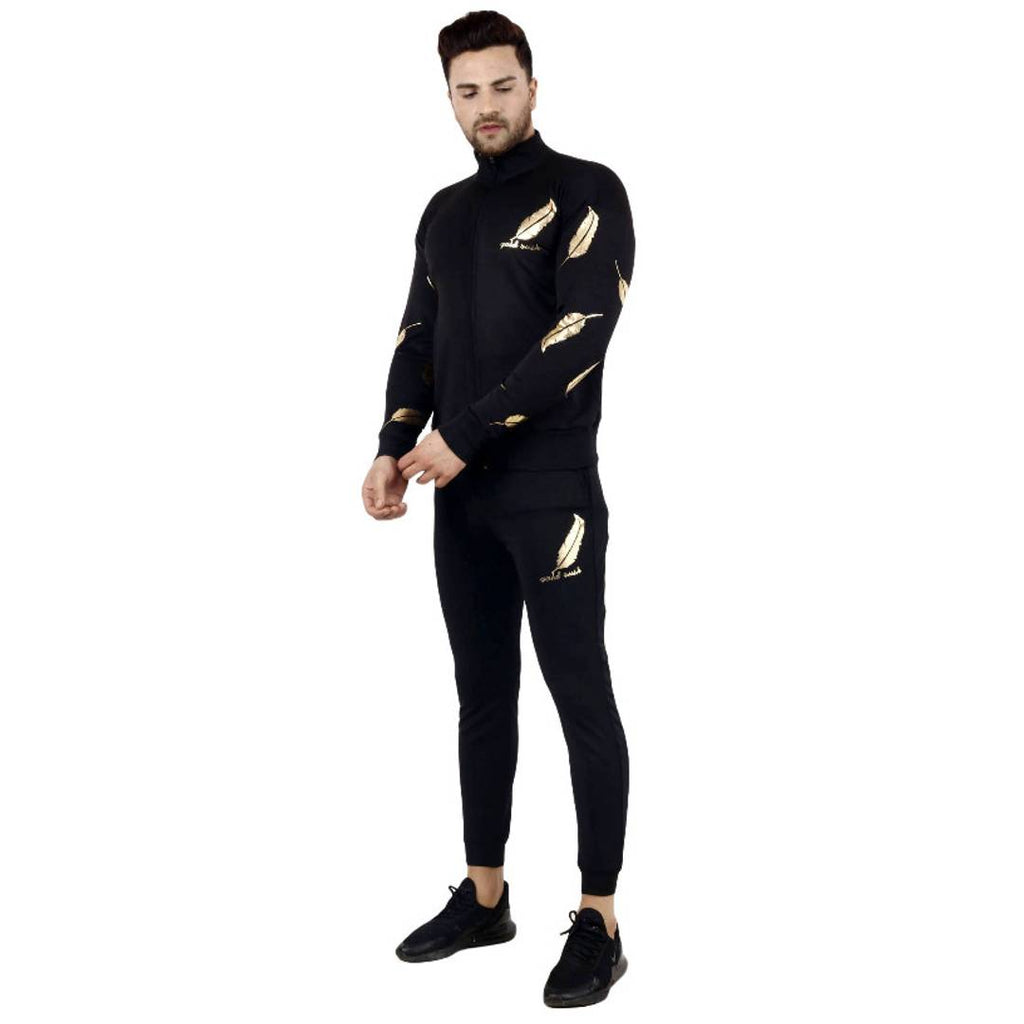 Polyester Men Printed With Pocket Tracksuit