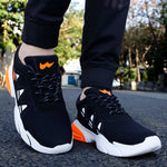 Stylish Black Canvas Self Design Lifestyle Shoes For Men