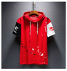 Men's Cotton Printed Hooded T Shirt